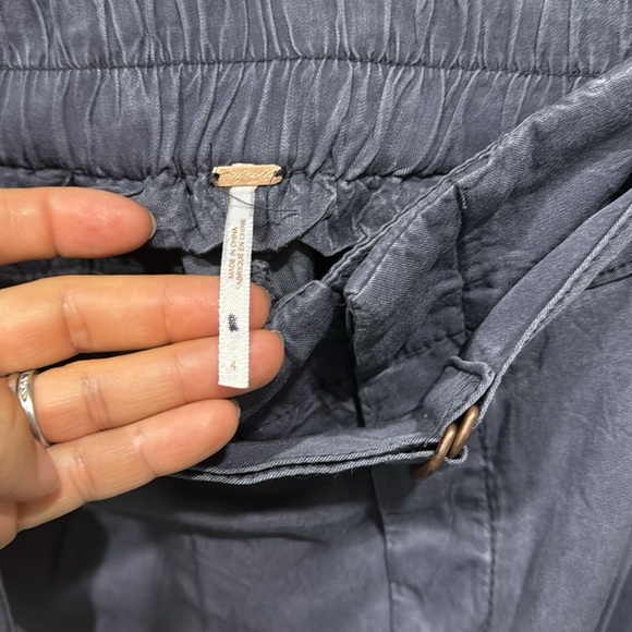 Free People Summers Over Soft Cargo Pants charcoal 4 - Picture 7 of 14